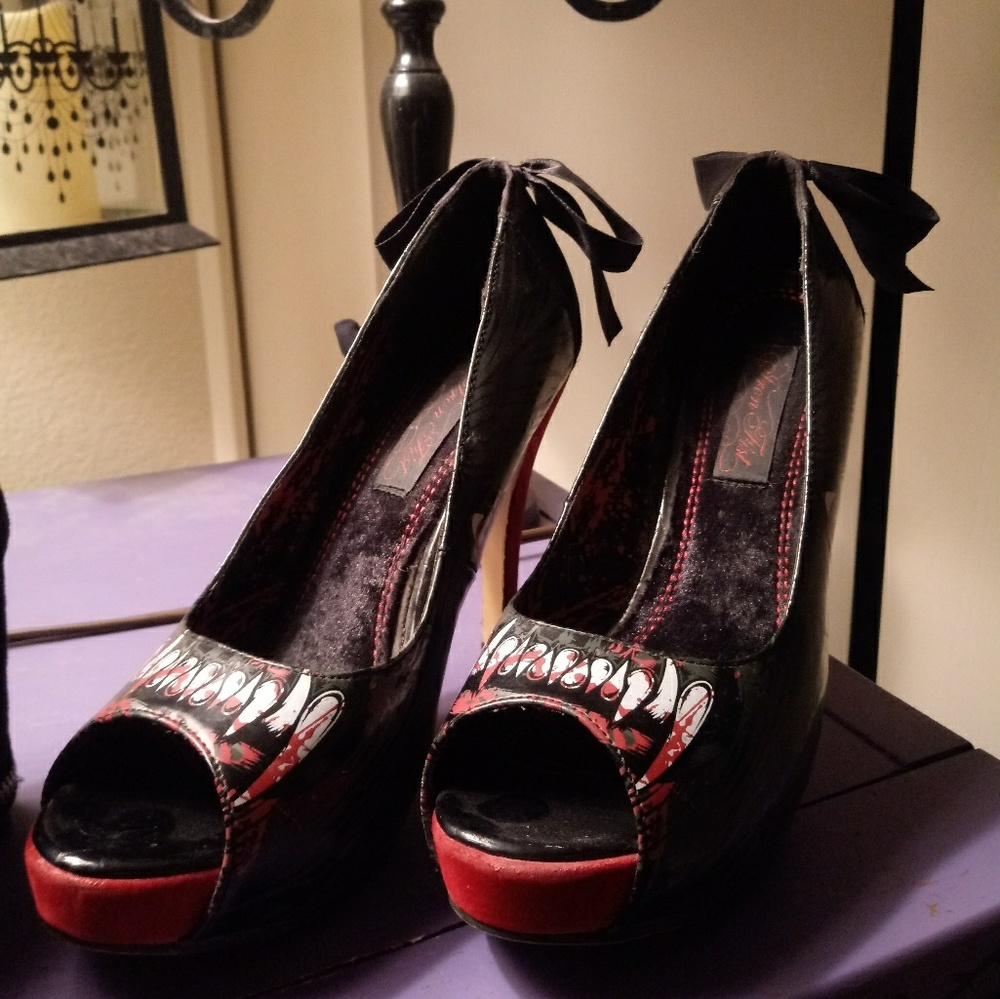Iron fist gothic punk heels
